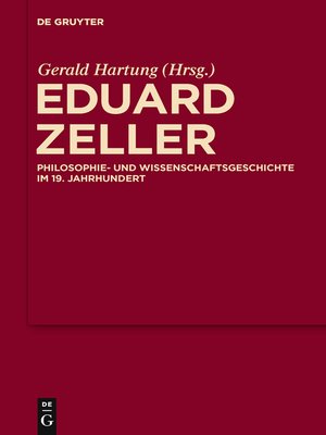 cover image of Eduard Zeller